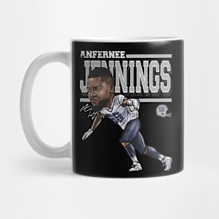 Anfernee Jennings New England Cartoon Mug